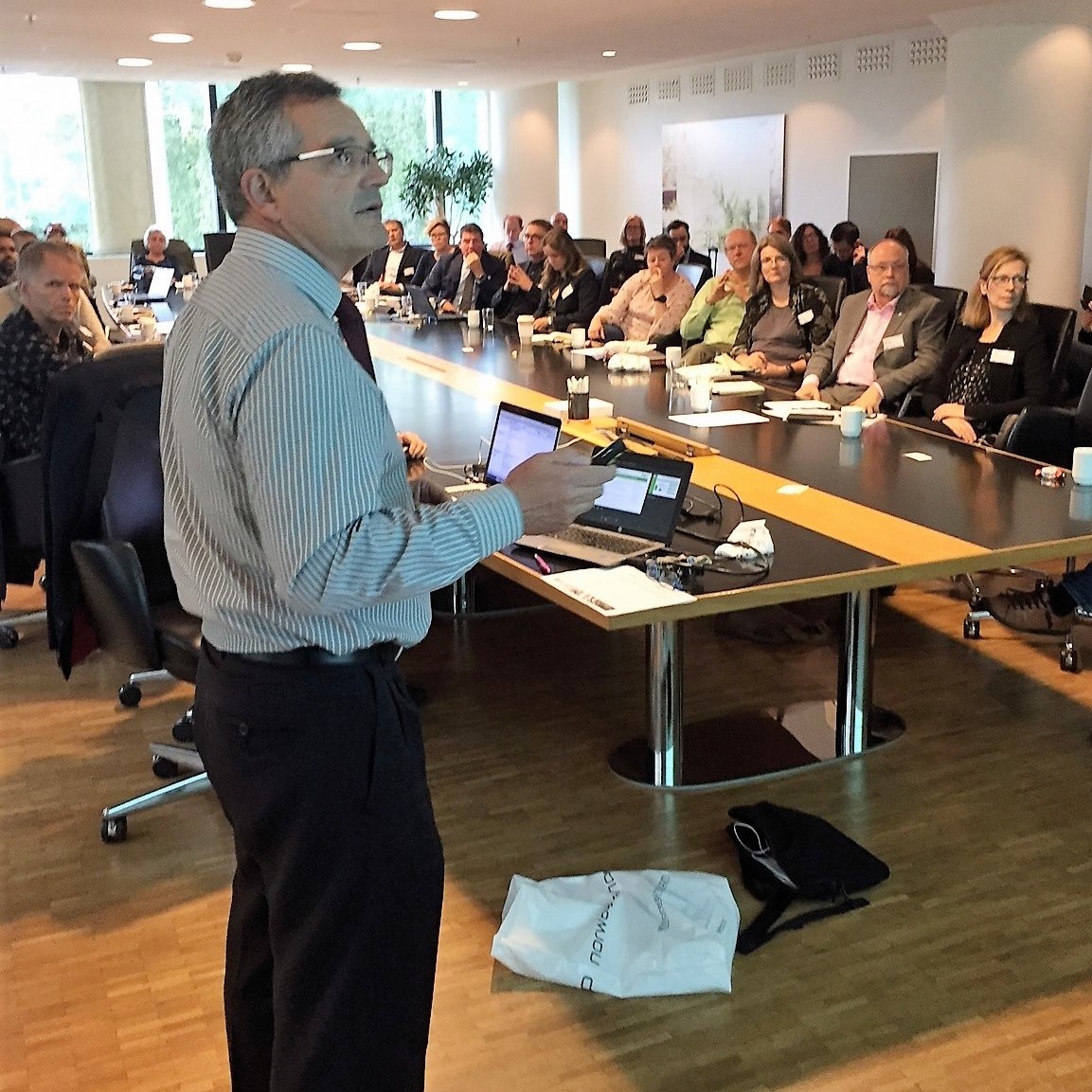 Baio Dias na EcoPlatform vice presidente do cluster habitat sustentavel